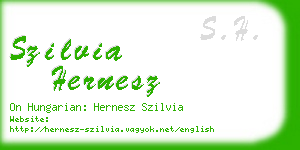 szilvia hernesz business card